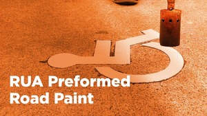 Symboles de marquage routier thermoplastiques préformés réfléchissants de première qualité, autocollants antidérapants et déchirables pour les projets de sécurité routière - Product Image 2