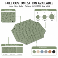Tapis de drainage pliable en silicone résistant à la chaleur, dessous de plat, dessous de tasse, pour usage domestique, style moderne et minimaliste