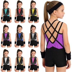Conjunto de Leotardo para Niñas de 6 a 16 Años, para Danza Contemporánea, Gimnasia, Actuaciones de Danza, Competiciones de Gimnasia y Espectáculos - Product Image 1