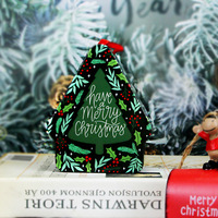 Boîte en fer blanc en forme de maison de Noël, récipient de forme spéciale pour chocolats et confiseries, emballage métallique pour cadeaux de fêtes