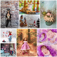 Putih coklat abu-abu bata foto dinding latar belakang kayu lantai latar belakang potret bayi anak-anak komersial foto Studio Photozone