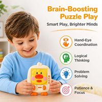 Jeu de puzzle coulissant EPT sur le thème des animaux, jouet de logique portable, activité éducative STEM pour enfants de 5 à 7 ans, idéal pour les voyages