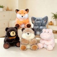 Jouet en peluche mignon pour compagnon de bureau, pendentif de sac à dos, décoration, cadeau, éléphant, ours