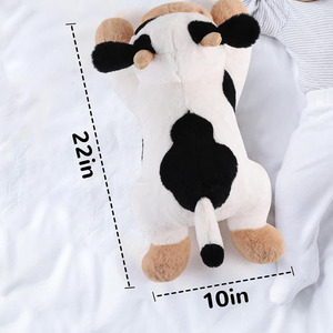 B869 vache pondéré peluche peluches grand jouet oreiller mignon jouets cadeaux adultes vache pondéré en gros sensoriel présent en peluche enfant - Product Image 3