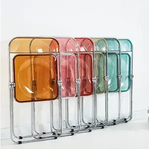 Chaise pliante en acrylique Transparent à Usage domestique