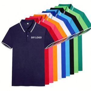 Factory Cheap Wholesale High Quality Polo T <b>Shirts</b> for Men Custom Logo Polyester Men's Short Sleeve T <b>Shirts</b> - Product Image 2