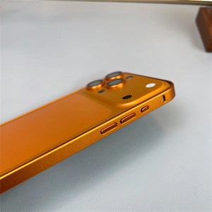 เคสโทรศัพท์แบบแม่เหล็กโลหะด้านใหม่สำหรับ iPhone 17 Pro 17 Pro Max ขอบอะลูมิเนียมกันกระแทก สีส้ม พร้อมส่งแบบดรอปชิปปิ้ง - Product Image 4