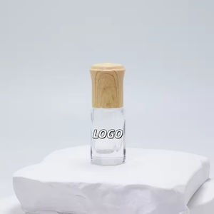 Botella de Cristal Octogonal de 3 ml con Rodillo para Aceites Esenciales, Botella con Bola de Rodillo de Piedras Preciosas - Product Image 1