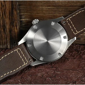 Montre pilote pour homme San Martin SN0034-G-A, mouvement à quartz RONDA 715, cadran à motif flamme, style simple et tendance, 10 bars, lumineuse - Product Image 5