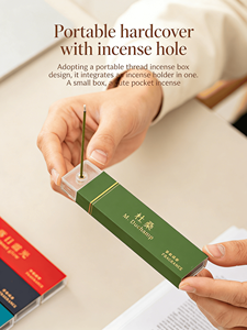 Incienso de Bolsillo Chino <span class=keywords><strong>Toussaint</strong></span> Fire, Aromaterapia, Sándalo Orgánico, Aromático Natural, de Larga Duración, en Caja Portátil - Product Image 6