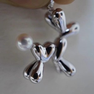 31321 DIY Pearl Accessory S925 <b>Silver</b> Pendant with 10-13mm Round <b>Beads</b> 4mm Jewelry Findings Empty Stand Gold <b>Silver</b> Pendant - Product Image 1