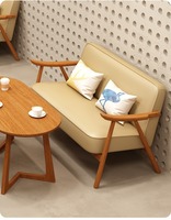 Juego de Sillas de Madera Modernas de Lujo para Restaurante, Sofás y Sillas para Comedor, Muebles Comerciales para Restaurantes, Cafeterías, Hoteles y Exteriores