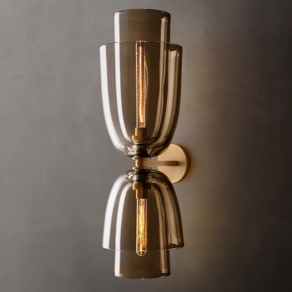 glass wall sconce lamp