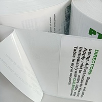 Étiquette autocollante en PVC/PP imperméable, autocollant personnalisé avec logo de marque pour cosmétiques et aliments