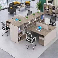 Mobilier de bureau moderne haut de gamme patron ergonomique bureau de direction en bois en forme de L ordinateur de bureau