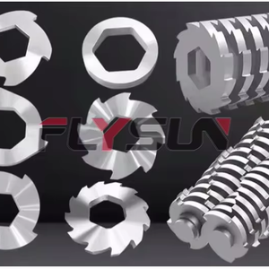 Máquina trituradora de doble eje grande de productos de madera con motor y engranaje para reciclaje de residuos 22KW de potencia - Product Image 5