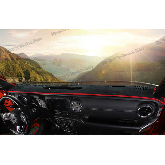 Car Dashboard Non slip Carpet Anti Reflective Pad MAT for jeep wrangler JL 2018 2019 2020 2021 2022 2023