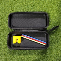 Alat Bantu Latihan Golf SwingPerfect untuk Menyelaraskan Wajah Putter, Klip Shaft Putter 3 Warna, Batang Penunjuk Arah, Alat Bantu Periksa Sendiri untuk Menyelaraskan Wajah Putter