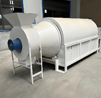 Machine à torréfier les noix en acier inoxydable, séchoir rotatif électrique à tambour pour fèves de cacao et épices, haute capacité, économe en énergie