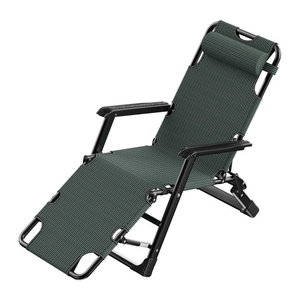 Chaise longue pliante <span class=keywords><strong>de</strong></span> luxe en métal pour camping, bureau, pause déjeuner, sieste, convertible, transat <span class=keywords><strong>de</strong></span> luxe - Product Image 2