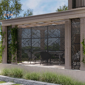 Customizable Outdoor Privacy <strong>Screen</strong>, Privacy <strong>Screen</strong> with Stand Metal Divider <strong>for</strong> Outdoor <strong>Garden</strong> Backyard Patio <strong>Free</strong> <strong>Standing</strong> - Product Image 6