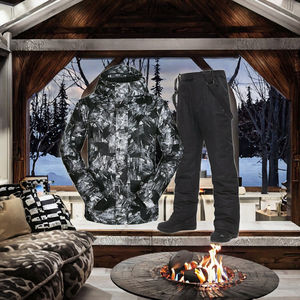 Traje de Esquí Infantil de Invierno para Niños y Niñas, Cálido y Transpirable, con Cierre de Cremallera en V, Conjunto de Chaqueta y Pantalones - Product Image 3