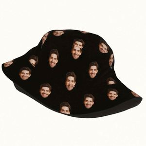 Custom Personalized Cartoon Face Design Bucket <b>Hat</b> <b>for</b> Men and Women Fashionable Summer Beach Fishing Sun Cap Daily Applicable - Product Image 6