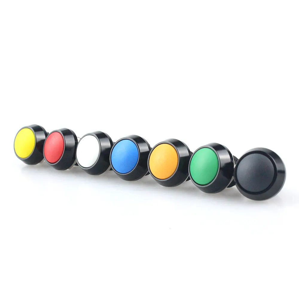 एल्यूमीनियम गेंद सिर 12 MM पीसीबी मिनी छोटे धातु रंग यांत्रिक कस्टम पुश बटन स्विच