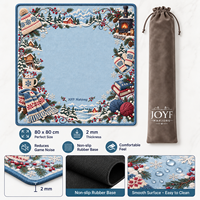 Set Mahjong Mewah Snow Ridge Hearth, 160 Buah Ubin Mahjong Amerika Dengan Tema Gubuk Pegunungan