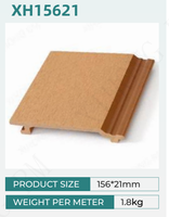 Panneau composite en bois plastique d'extérieur moderne Revêtement de maison en bois de cèdre imperméable pour revêtement mural extérieur en bois brun WPC