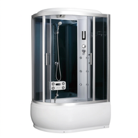 Cabine de douche intelligente sans cuivre, finition miroir, cabine de douche numérique pour salle de bain d'hôtel