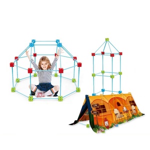 Bloques de Construcción Creativos de Tubos para Niños, Juguete de Construcción de Túneles y Castillos, Kit de Construcción de Casas de Juego para Interiores y Exteriores - Product Image 1