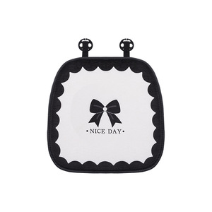 Coussin de siège de voiture en peluche avec nœud papillon, doux et décoratif, universel, adapté aux quatre saisons - Product Image 5