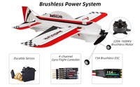 Avion RC RadioLink A560 580mm 3D acrobatique à aile fixe, brushless, RTF, 4KM de portée, 6 modes de vol pour débutants