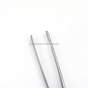 <span class=keywords><strong>Pinzas</strong></span> dentadas de tejido ruso, <span class=keywords><strong>pinzas</strong></span> de algodón de lactancia, acero inoxidable, quirúrgicas, dentales - Product Image 4