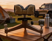 Support de tir arrière professionnel en métal, trépied pliable réglable, accessoires de chasse et de tir ambidextres