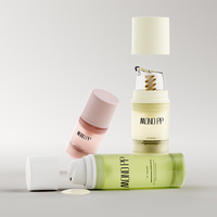 Flacon pompe airless en PP mono 15ml 30ml 50ml, emballage cosmétique vide pour soins de la peau, plastique scellé, impression sérigraphique, capacité 100ml