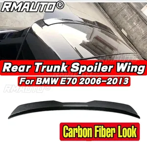 For BMW X5 F15 E70 E53 G05 2006-2013 Rear Spoiler Wing Exterior Part Gloss <b>Black</b> BMW E70 Car Rear <b>Trunk</b> Spoiler Car Accessories - Product Image 2