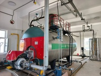 Chaudière à vapeur horizontale à tubes de fumée WNS à trois passages, 0,5-20 t/h, automatique, gaz/GPL/diesel/biogaz, certifiée CE ASME