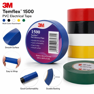 Cinta Eléctrica de Vinilo <span class=keywords><strong>3M</strong></span> <span class=keywords><strong>Temflex</strong></span> 1500, Cinta Autoadhesiva Ignífuga - Product Image 6