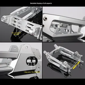 Op Maat Gemaakte Universele Platte Vork Cnc Michining Gemodificeerde Aluminium Legering Voor Motorfiets Body Systemen Met Oppervlaktebehandeling - Product Image 3
