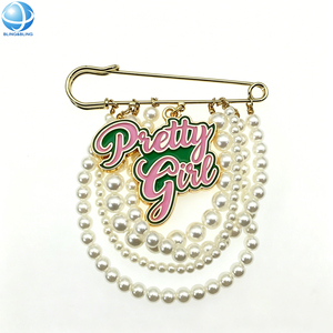Pin <span class=keywords><strong>de</strong></span> la Hermandad Alpha para Chicas, Colgante <span class=keywords><strong>de</strong></span> Esmalte Rosa y Verde con Cadena <span class=keywords><strong>de</strong></span> Perlas, Broche para Regalo <span class=keywords><strong>de</strong></span> Graduación, Joyería y Accesorios - Product Image 1