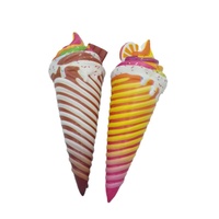 PU Slow-Rebound Simulatie Squishy Eten 22 cm 15 cm 10 cm Dubbelzijdig Fruit IJsje en Kattenbeker Speelgoed voor Gezichtsontwerp