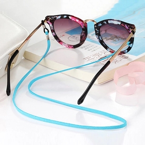 Bracelet de <span class=keywords><strong>lunettes</strong></span> en cuir <span class=keywords><strong>cordon</strong></span> de cou pour femmes chaîne de <span class=keywords><strong>lunettes</strong></span> de couleur unie corde de <span class=keywords><strong>lunettes</strong></span> de soleil pour hommes - Product Image 2