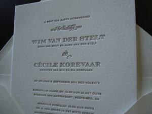 Cartes d'invitation de mariage en <span class=keywords><strong>papier</strong></span> coton, impression typographique, <span class=keywords><strong>papier</strong></span> fait main, impression livre, personnalisées, gaufrées ou en relief - Product Image 5