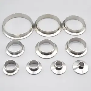 Goods In Stock Best Price Stainless Steel 304 Sanitary tri-clover SS304 Tri Clamp Adapter Pipe Fitting Welding Clamp Ferrule