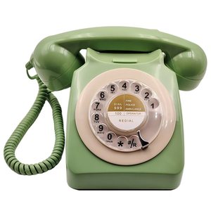 Téléphone rotatif vintage antique Téléphone à carte sans fil rétro Téléphone fixe pour bureau à domicile Hôtel Téléphones filaires - Product Image 1