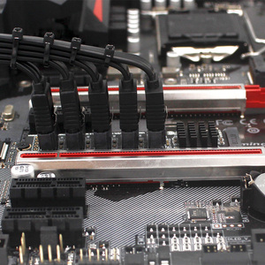 <span class=keywords><strong>PC</strong></span> de bureau M2 PCIE <span class=keywords><strong>SATA</strong></span> 6G adaptateur d'extension de disque dur 5 ports extension d'ordinateur JMB585 prise en charge de la fonction PM - Product Image 4