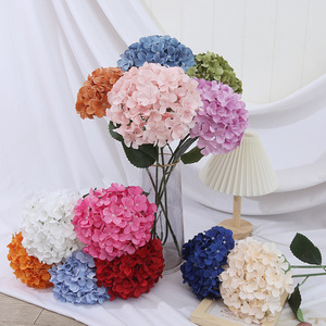 Fleurs artificielles Timo, hortensia, branche unique, fleur en soie, décoration de mariage, réaliste, faite à la main, impression 3D - Product Image 2