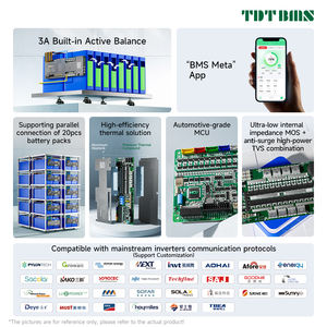 BMS PCBA BOARD อัจฉริยะสำหรับครอบครัว100A 7S-16S สมดุล300A แอคทีฟสำหรับ LiFePO4/NMC แบตเตอรี่แพ็ค LED <span class=keywords><strong>BT</strong></span> WIFI - Product Image 3